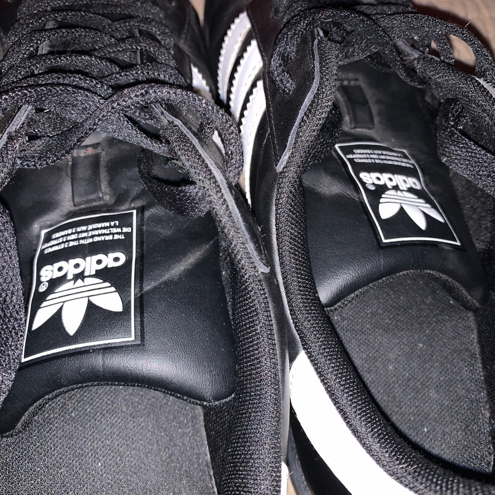 COPY - Black and White Adidas Sneakers size 10